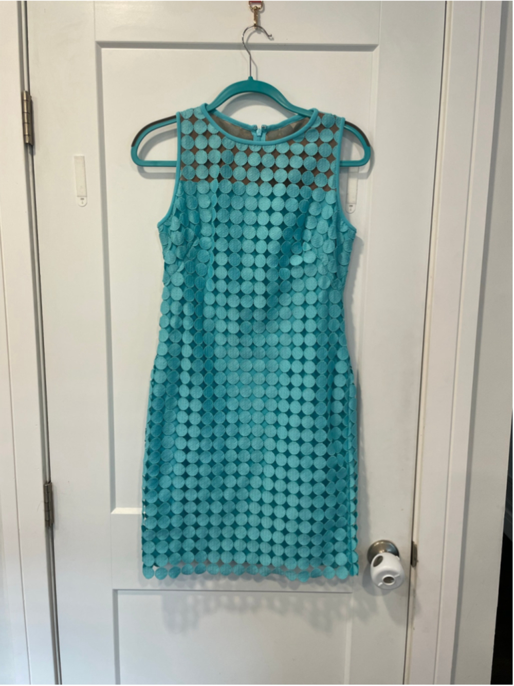 Women's Lauren Ralph Lauren Turquoise Sleeveless Cocktail Dress Size 6 resort